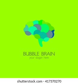 Brain idea design, badges, symbol, concept and logo