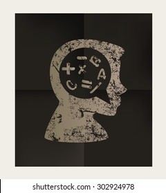 Brain idea design on black background,vector