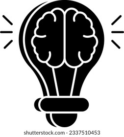 Idea cerebral diseño de iconos planos
