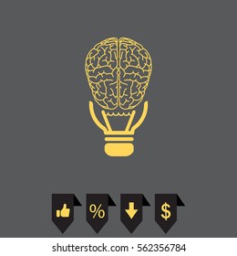Brain idea icon