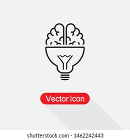 Brain Idea Icon Vector Illustration Eps10