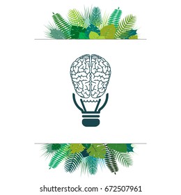 Brain idea icon. vector illustration