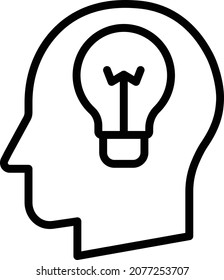 Brain idea Isolated Vector icon which can easily modify or edit

