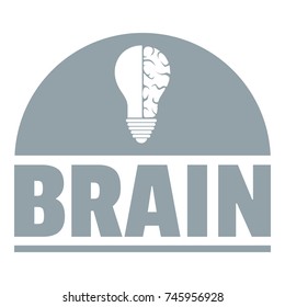 Brain idea logo. Simple illustration of brain idea vector logo for web