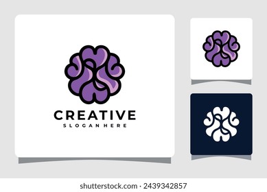 Brain idea Logo Symbol Symbol Vektor Bild