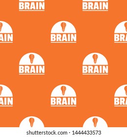 Brain idea pattern vector orange for any web design best