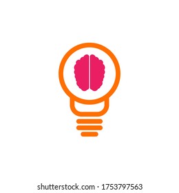 ilustración de diseño de vector de ideas cerebrales