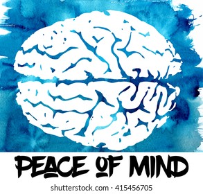 Brain illustration and concept background. Creative brain concept background design for poster, flyer, cover brochure. 