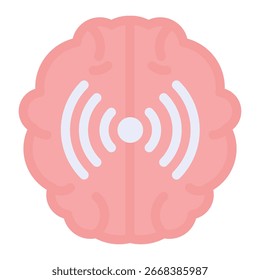 Elemento de icono de inflamación cerebral para el diseño