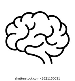 Brain intelligence and creativity icon	
