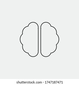 brain intelligence vectori icon mindset thinking 