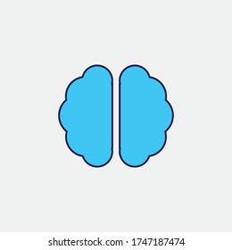 brain intelligence vectori icon mindset thinking 