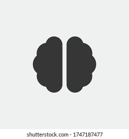 brain intelligence vectori icon mindset thinking 