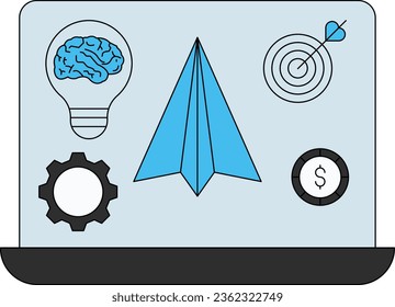Brain intelligence is visible on the laptop.
