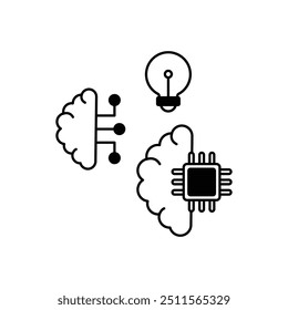 Brain Interface vector icon ready to use vector illustration