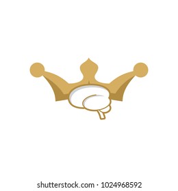 Brain King Logo Icon Design