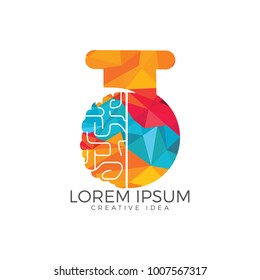 Brain lab logo design.