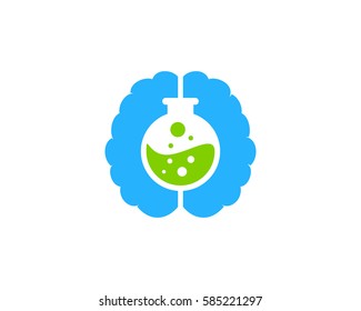 Brain Lab Logo Design Element