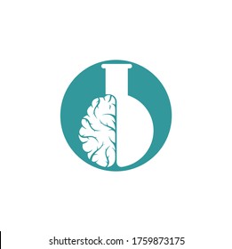 Brain Lab Logo design template.