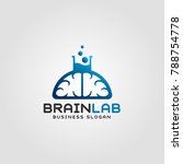Brain Lab is a Professional science, education and technology logo