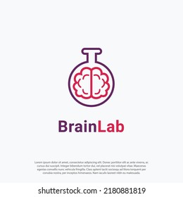 Brain Lab is a Professional science, education and technology logo