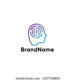 BRAIN LABYRINTH MIND ABSTRACT LOGO TEMPLATE