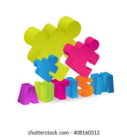 The brain is a labyrinth symbolizing the disease autism