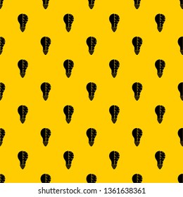 Brain lamp pattern seamless vector repeat geometric yellow for any design