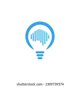 brain and lamp vector logos