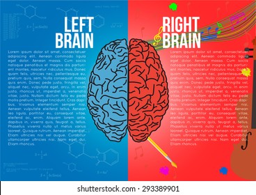 Brain. Left and Right Brain