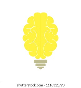 brain lighbulb icon