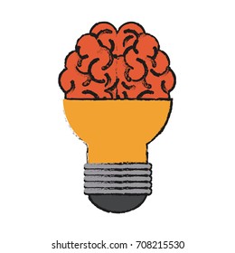 Brain and light bulb design