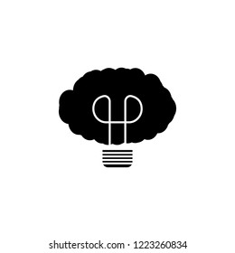 Brain light bulb icon. Element of Problem solving. Premium quality graphic design. Signs and symbols collection icon for websites, web design, mobile app on white background