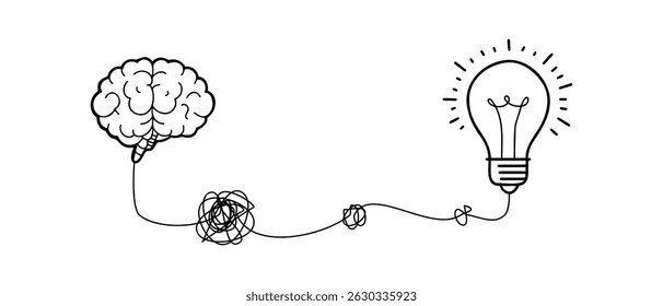 Brain to Light Bulb Idea Generation