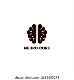 Design de logotipo de ideia de luz cerebral