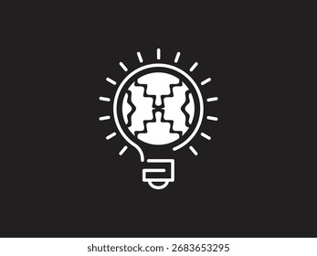 Brain Light Idee Logo Design