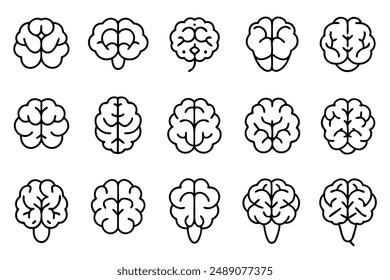 Brain Line Art Design Illustration Mental Artwork Drawing
