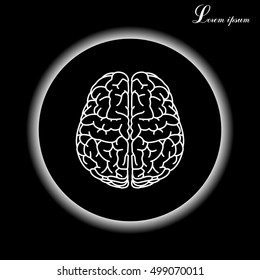 Brain line icon