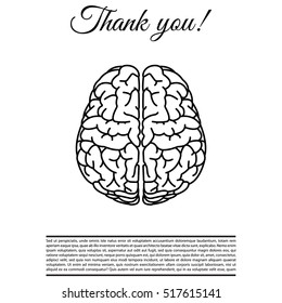 Brain line icon