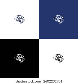 Brain Logo Abstract Icon Design Vector Template