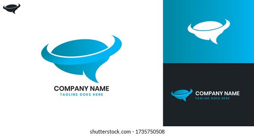 Brain Logo - All elements on this template are editable with vector software