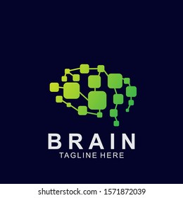 Brain logo creative design. Icon brain vector illustration.