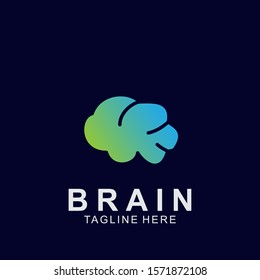 Brain logo creative design. Icon brain vector illustration.