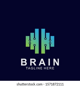 Brain logo creative design. Icon brain vector illustration.