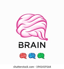 Brain logo creative design vector 