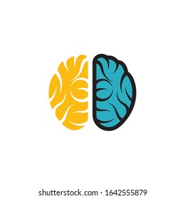 Brain logo creative illustration icon template design