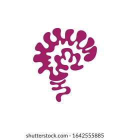 Brain logo creative illustration icon template design