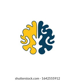 Brain logo creative illustration icon template design