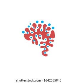 Brain logo creative illustration icon template design
