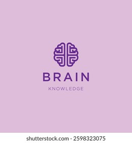 Brain Logo – A creative brain logo symbolizing intelligence, creativity, and knowledge.